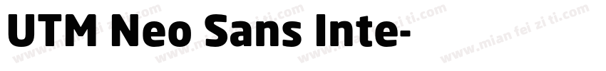 UTM Neo Sans Inte字体转换